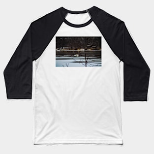 Winter Mating Swans Baseball T-Shirt
